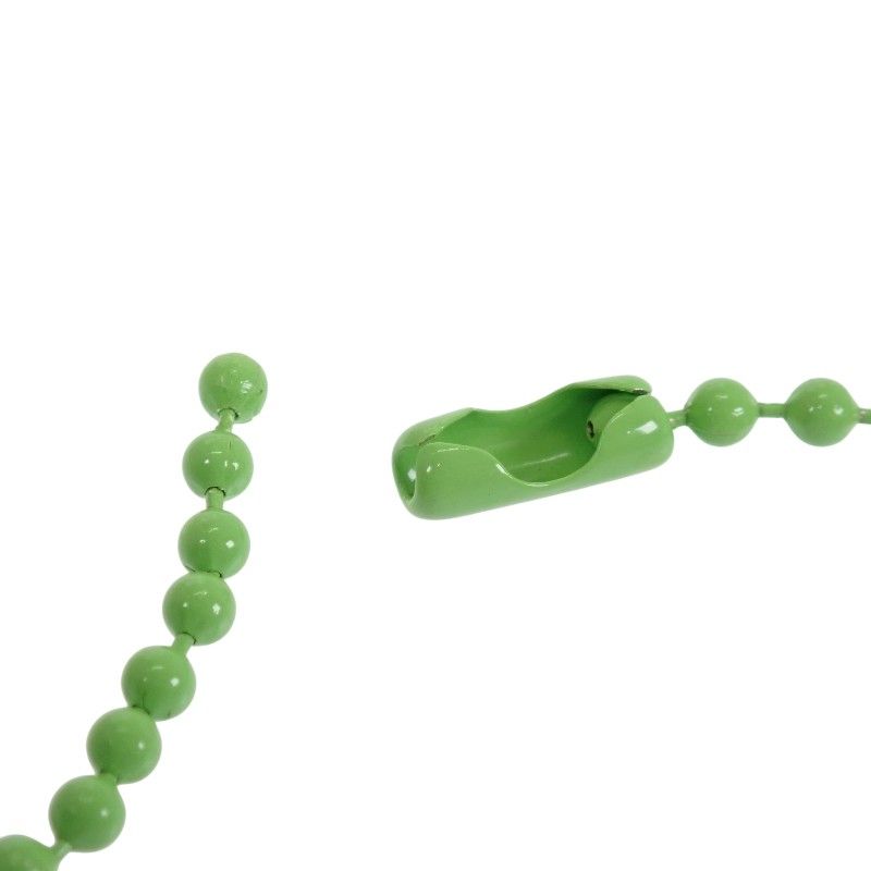 Chrome Hearts Rubber Cross Ball Necklace Lava Light Green — view 7