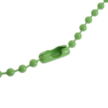 Chrome Hearts Rubber Cross Ball Necklace Lava Light Green — view 6