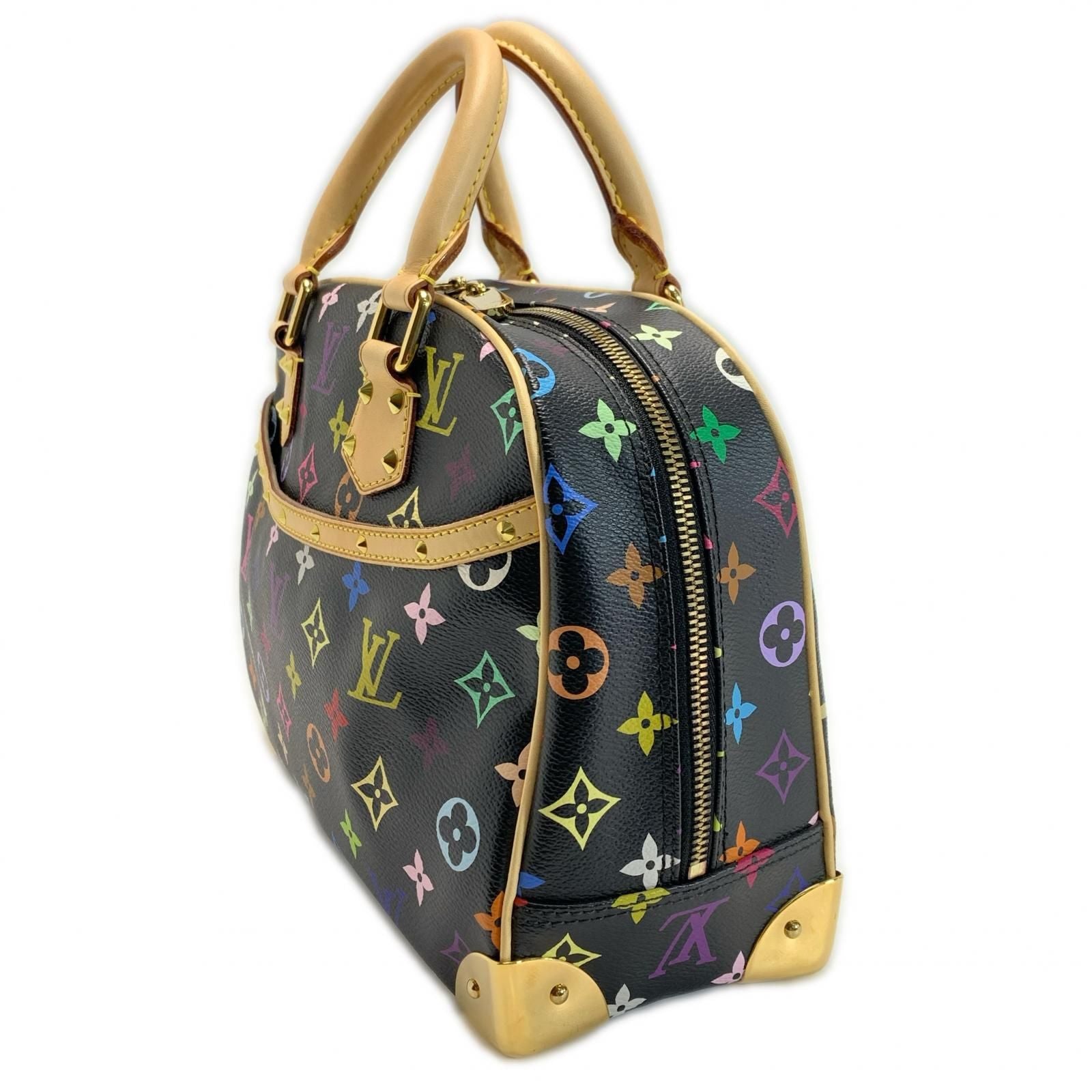 Louis Vuitton Monogram Multicolor Handbag Noir Gold — view 3