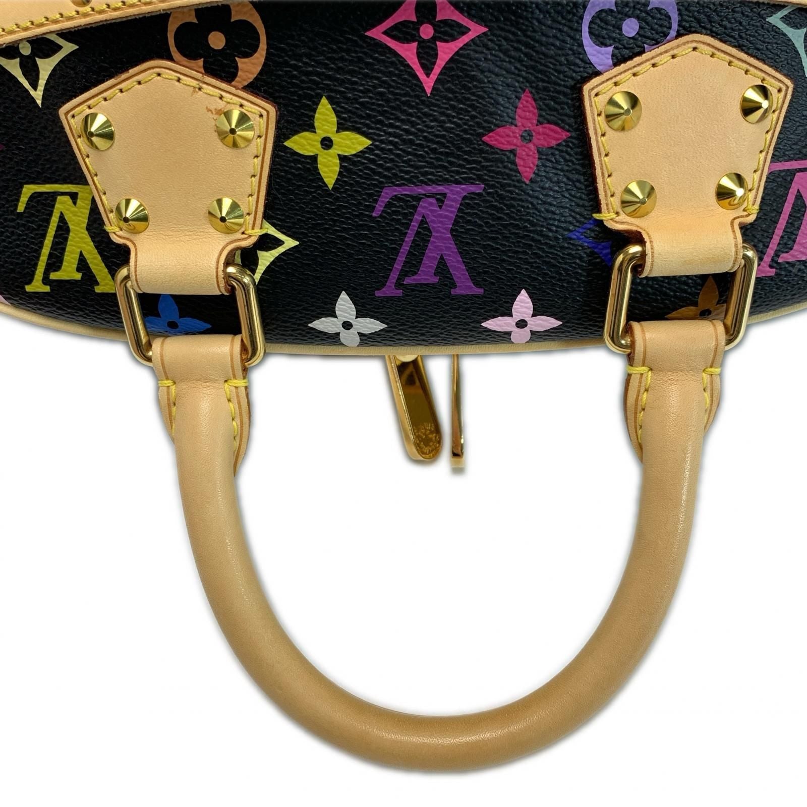 Louis Vuitton Monogram Multicolor Handbag Noir Gold — view 9