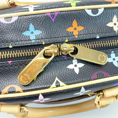 Louis Vuitton Monogram Multicolor Handbag Noir Gold — view 5