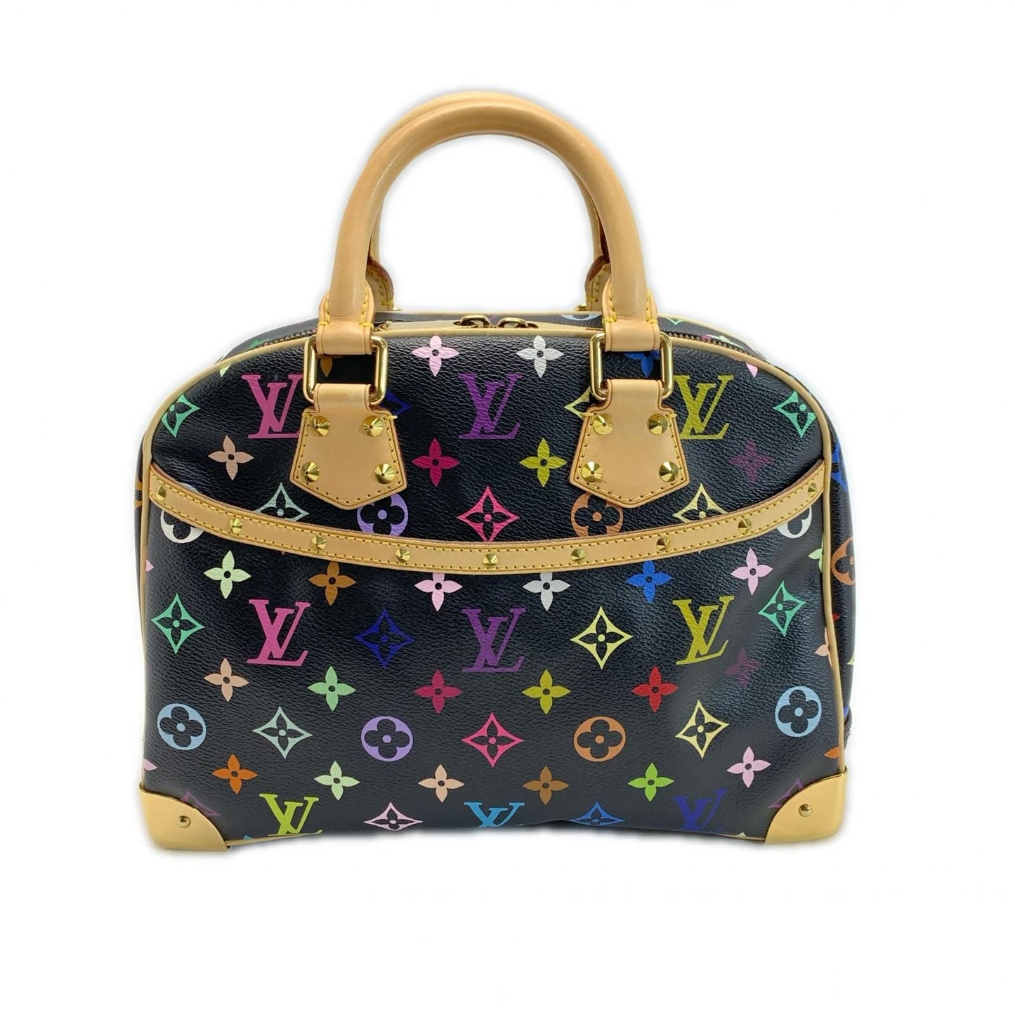 Louis Vuitton Monogram Multicolor Handbag Noir Gold