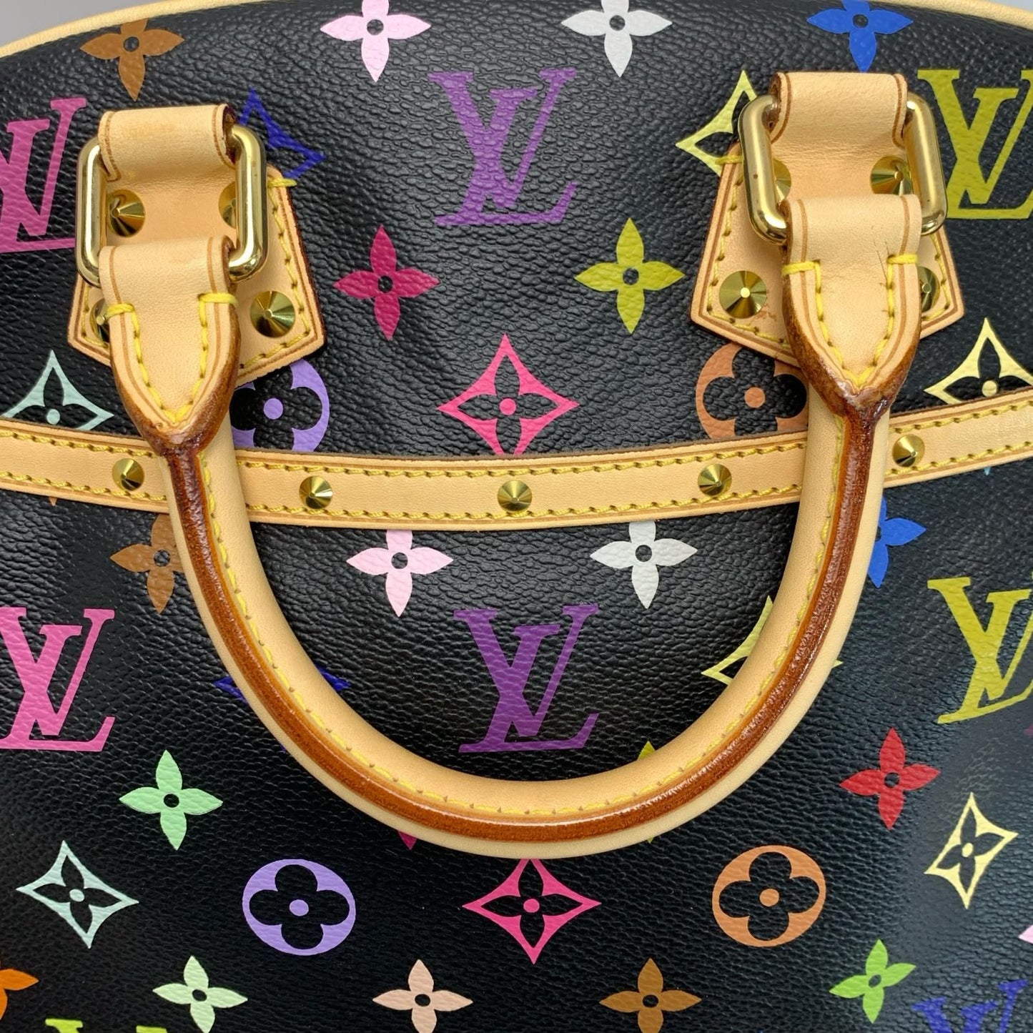 Louis Vuitton Monogram Multicolor Handbag Noir Gold — view 7