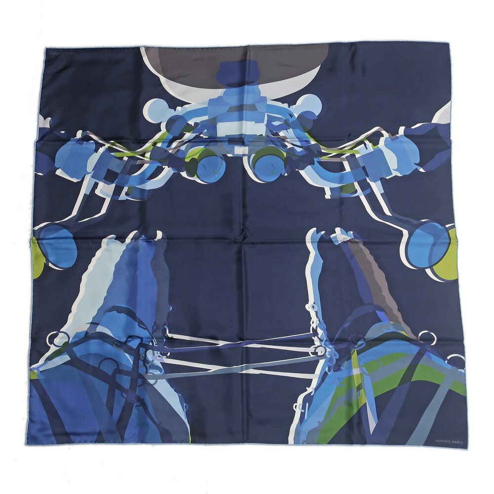 Hermes Carre 90 Double Face Drive ME Crazy Scarf