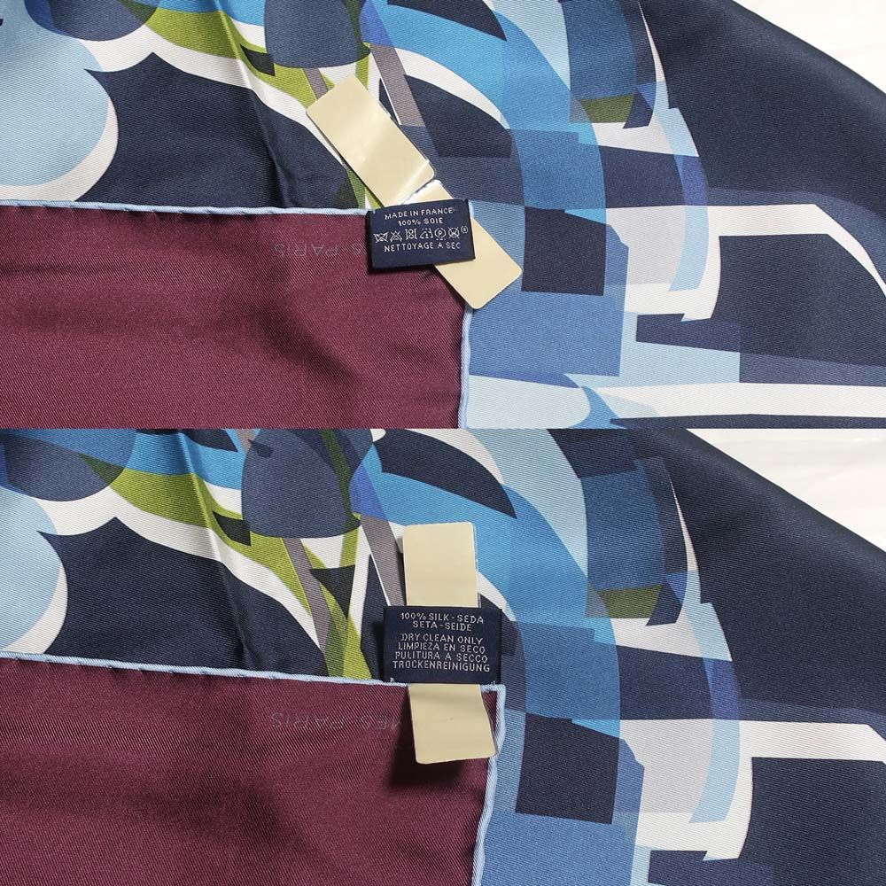 Hermes Carre 90 Double Face Drive ME Crazy Scarf — view 8