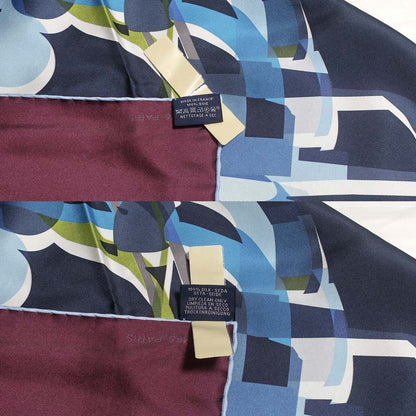 Hermes Carre 90 Double Face Drive ME Crazy Scarf — view 8