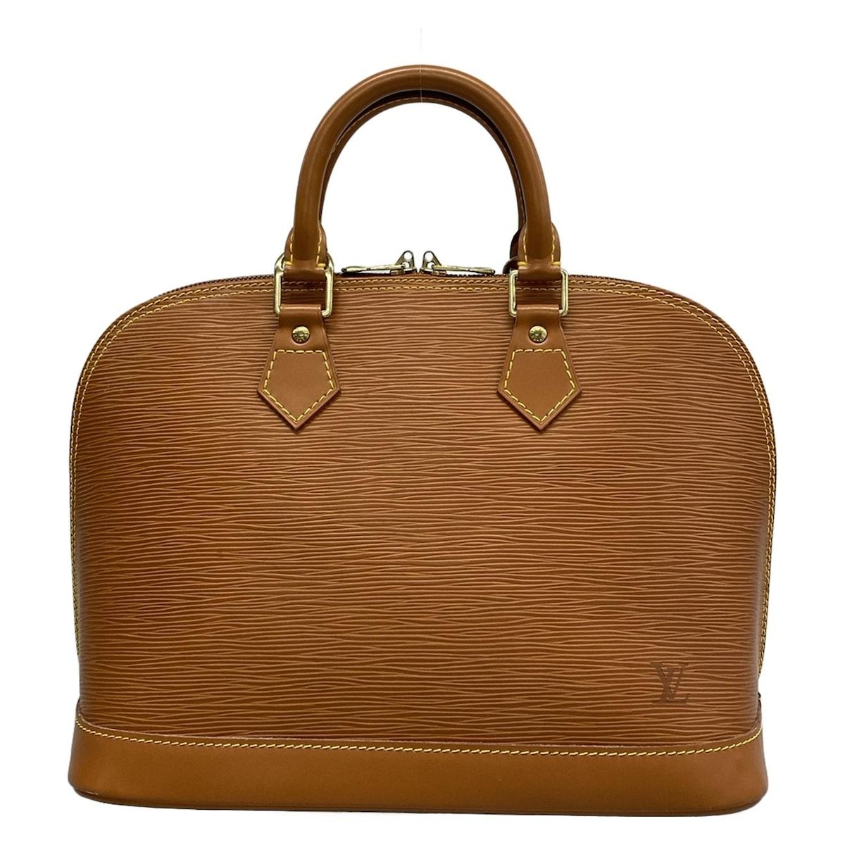 Louis Vuitton Handbag Epi Alma Cipango Gold Leather