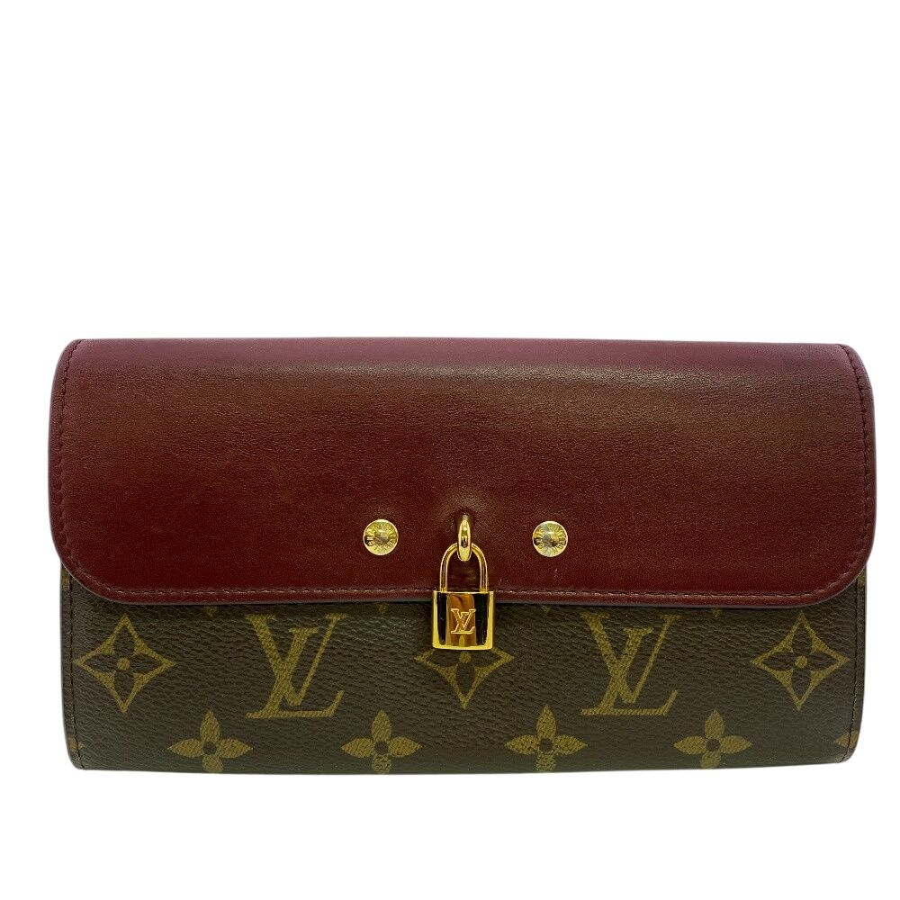 Louis Vuitton Wallet Bordeaux Flap Bifold Padlock Portefeuille Venus Monogram