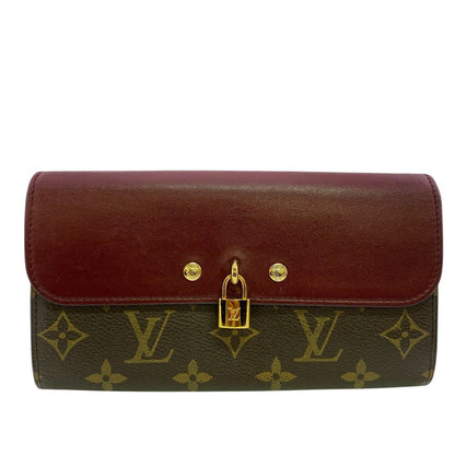 Louis Vuitton Wallet Bordeaux Flap Bifold Padlock Portefeuille Venus Monogram