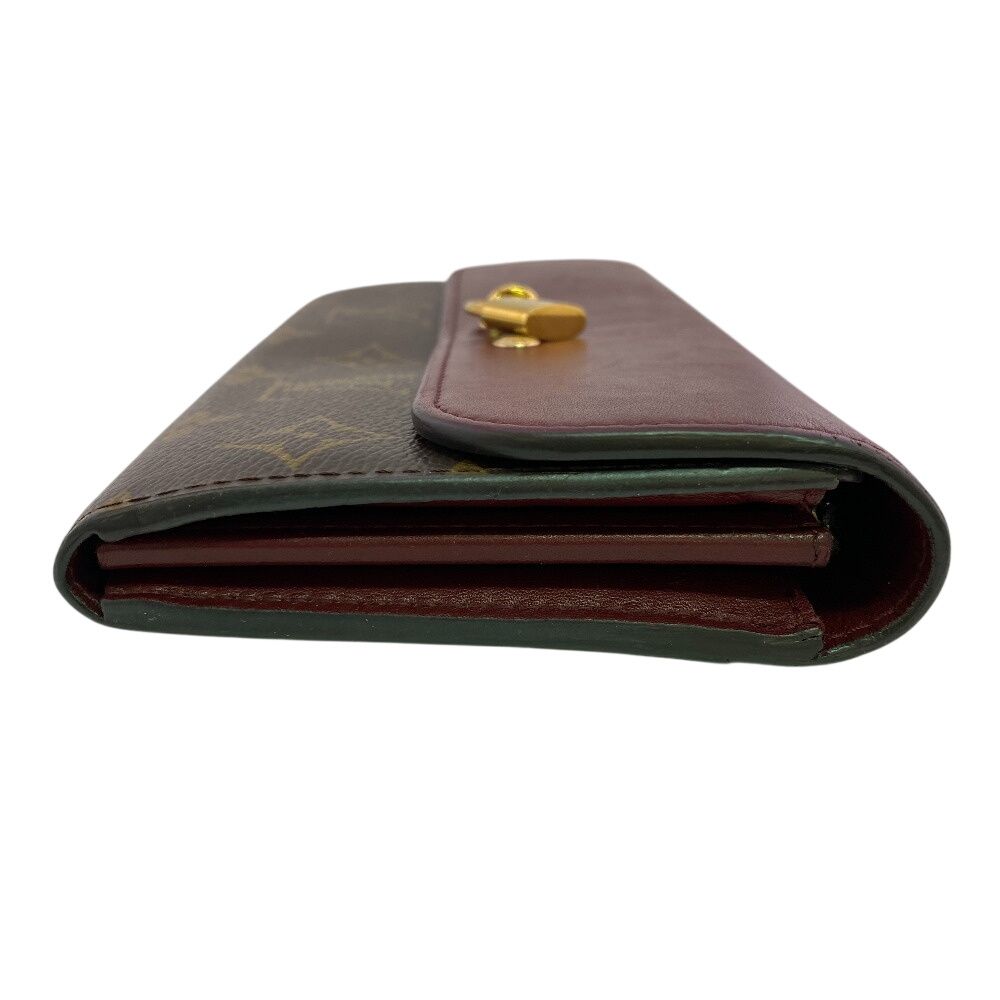 Louis Vuitton Wallet Bordeaux Flap Bifold Padlock Portefeuille Venus Monogram — view 5
