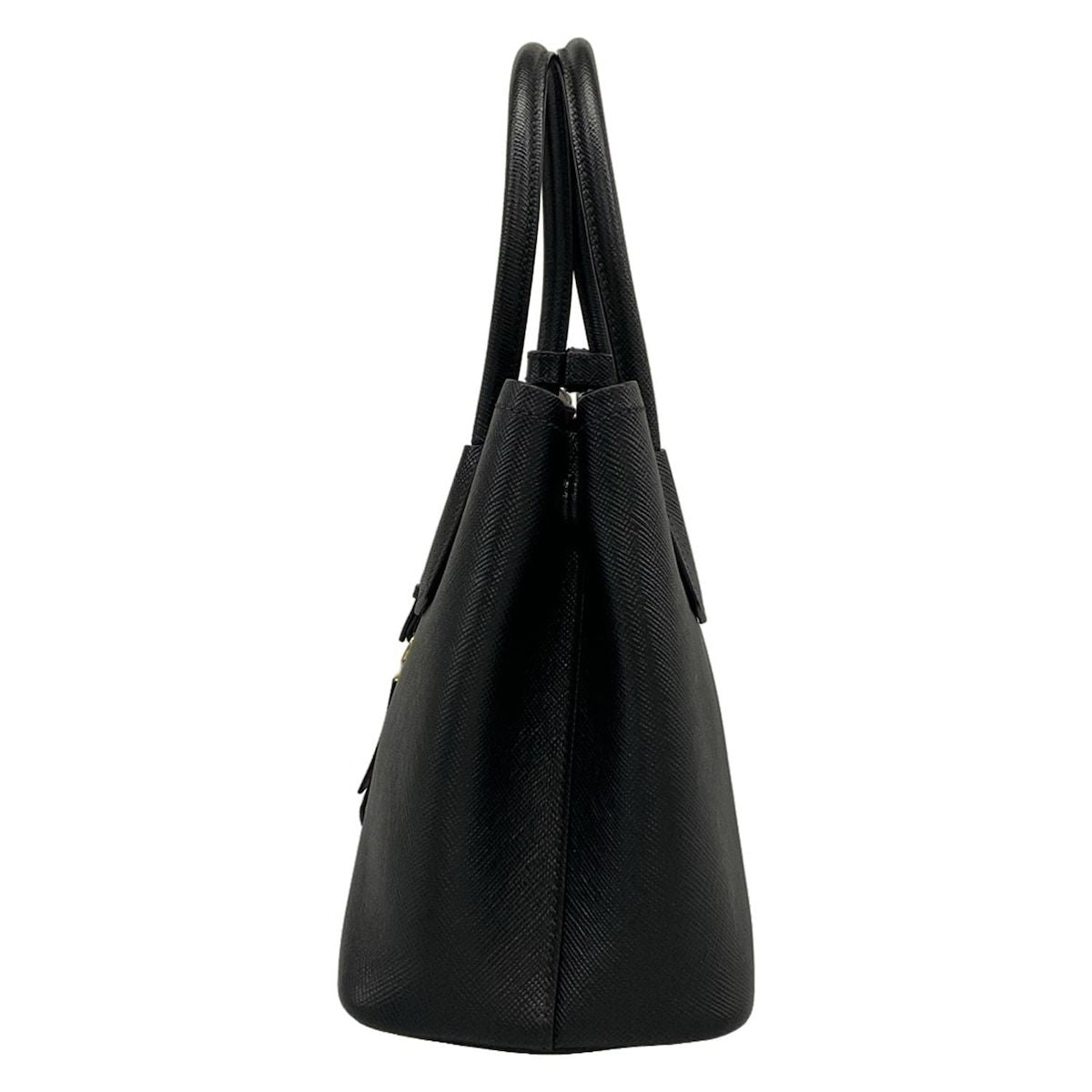 Prada Tote Double Small Black Leather — view 4