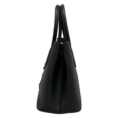 Prada Tote Double Small Black Leather — view 4