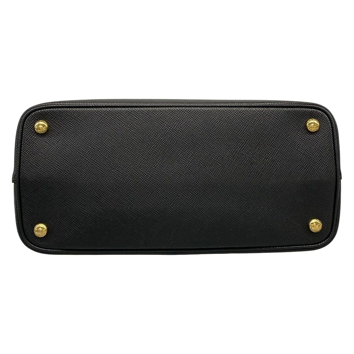 Prada Tote Double Small Black Leather — view 5