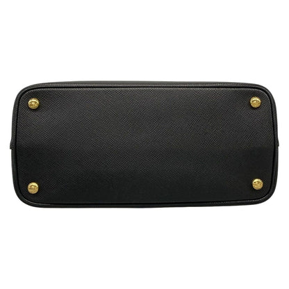 Prada Tote Double Small Black Leather — view 5