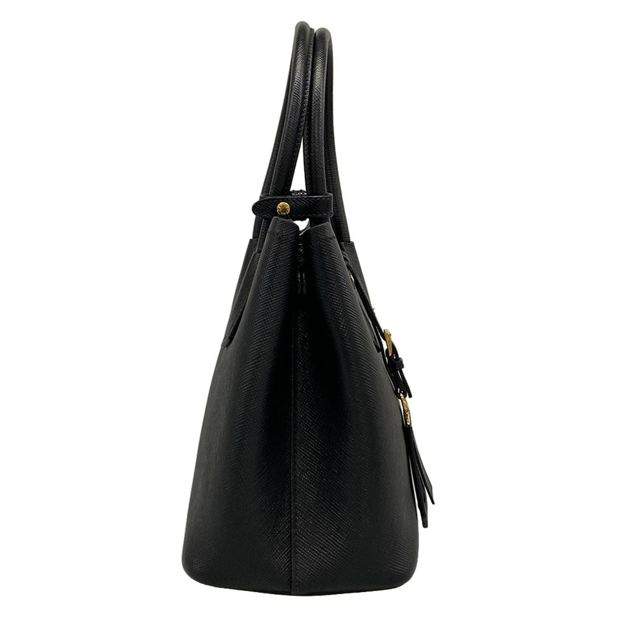 Prada Tote Double Small Black Leather — view 2
