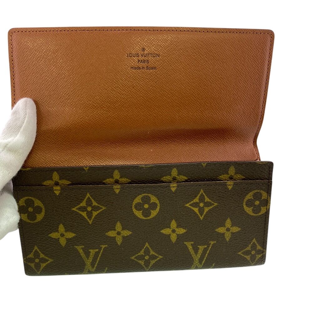 Louis Vuitton Long Billfold Portosacle Bifold Monogram Wallet — view 6