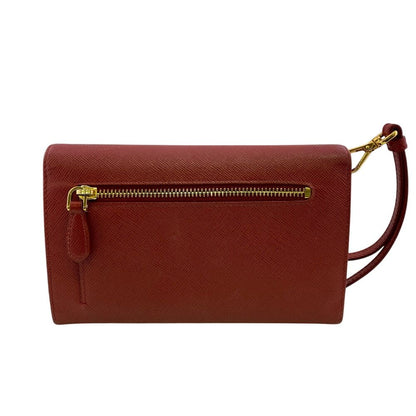 Prada Compact Saffiano Leather Bifold Wallet — view 2
