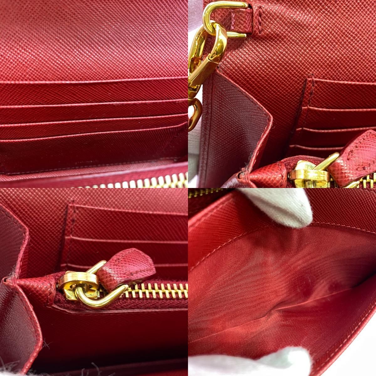 Prada Compact Saffiano Leather Bifold Wallet — view 7
