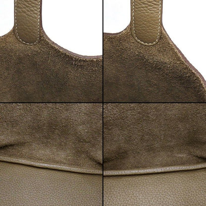 Hermes Handbag Picotin Lock Etoupe Taurillon Clemence Gold — view 8