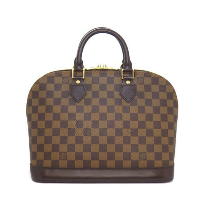 Louis Vuitton Handbag Alma Brown Damier Ebene Canvas Gold — view 2
