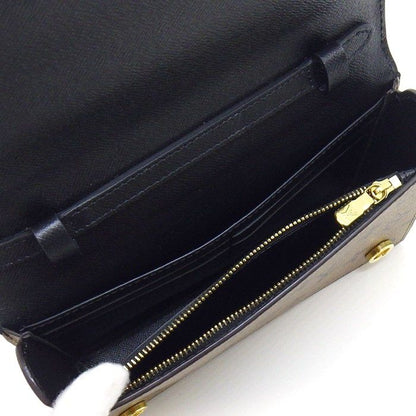 Louis Vuitton Shoulder Bag Book Wallet on Chain Monogram Reverse Black Leather — view 6