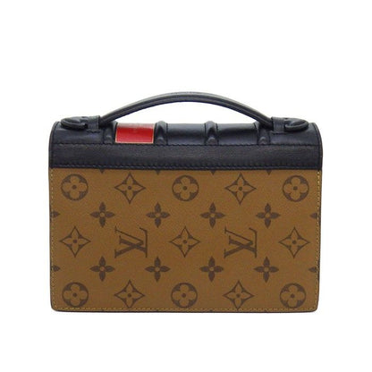 Louis Vuitton Shoulder Bag Book Wallet on Chain Monogram Reverse Black Leather — view 2