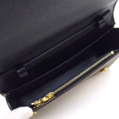 Louis Vuitton Shoulder Bag Book Wallet on Chain Monogram Reverse Black Leather — view 5