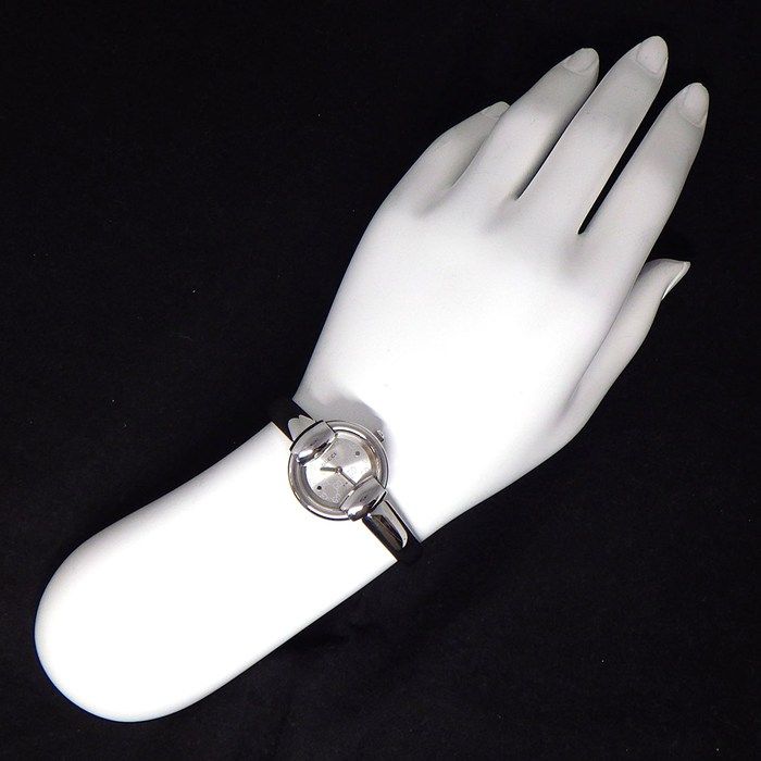 Gucci Watch Bangle Round GG Sunray Silver Dial SS — view 9