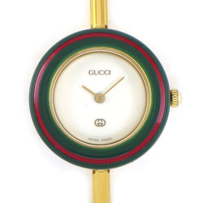 Gucci Watch Change Bezel 11 12 Multicolor 10 White Dial