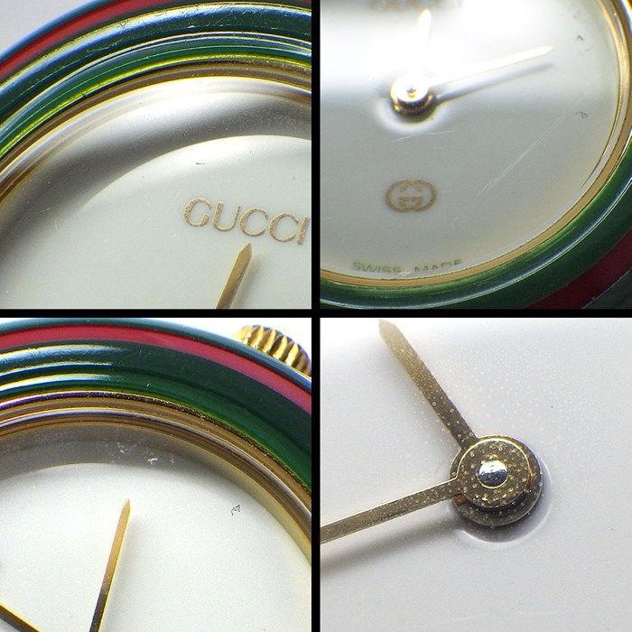 Gucci Watch Change Bezel 11 12 Multicolor 10 White Dial — view 5