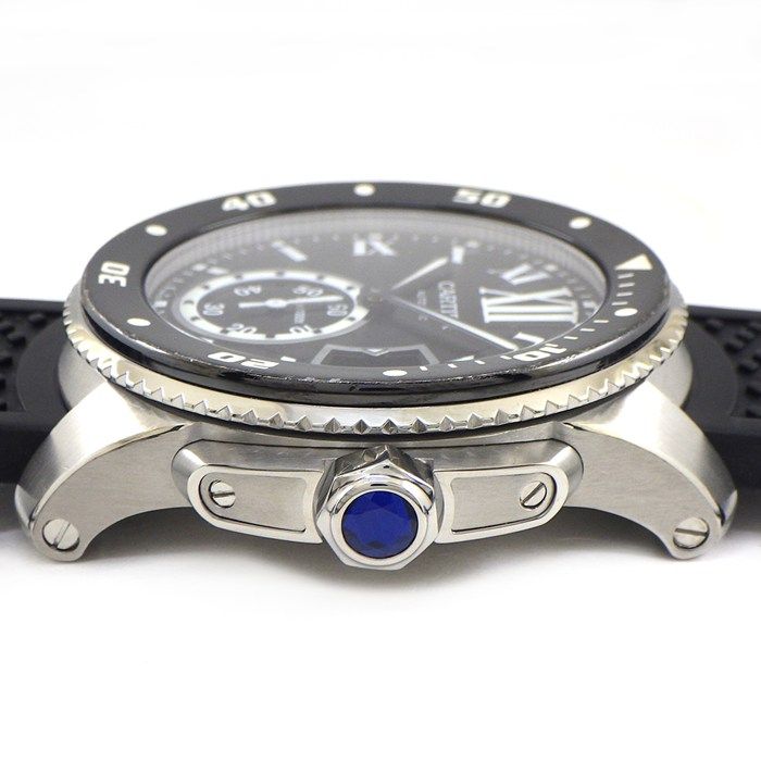 Cartier Watch Caliber Date Small Second Luminous Index Hand Rotating Bezel — view 2