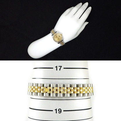 Rolex Watch Datejust Number Roulett 10 Points Diamond Index Champagne Color — view 9