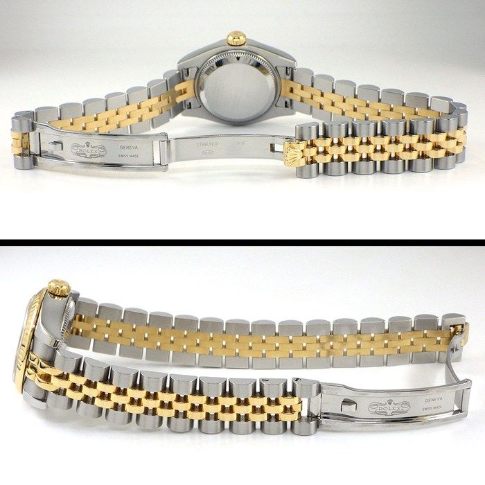 Rolex Watch Datejust Number Roulett 10 Points Diamond Index Champagne Color — view 3