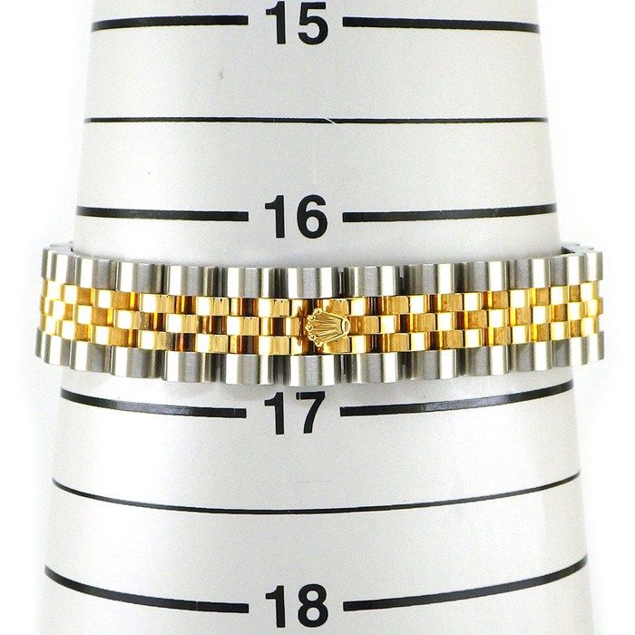Rolex Watch Datejust No Roman Index Sunray Gray Dial Full Ted Bezel Jubilee — view 9