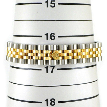 Rolex Watch Datejust No Roman Index Sunray Gray Dial Full Ted Bezel Jubilee — view 9