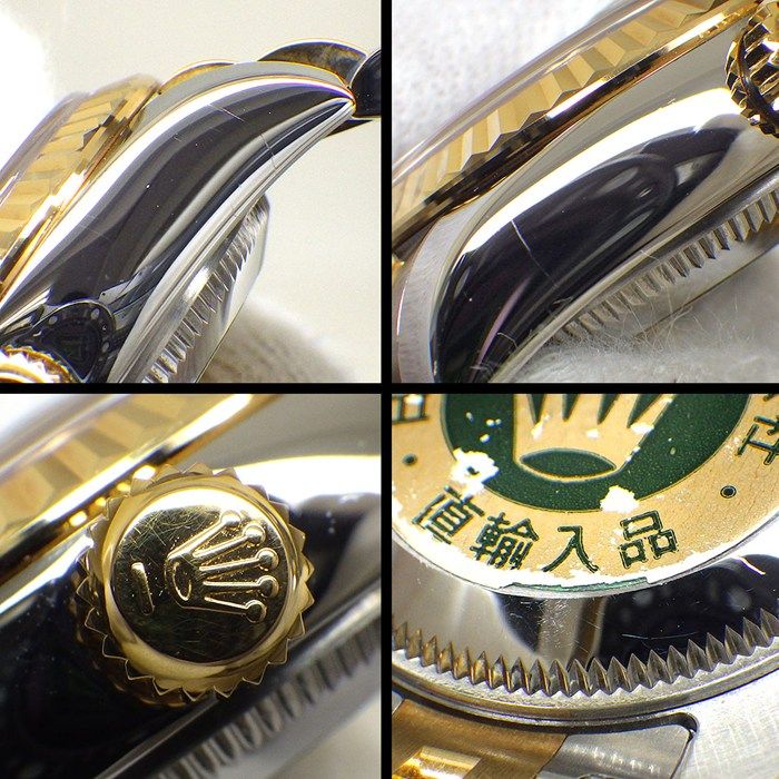 Rolex Watch Datejust No Roman Index Sunray Gray Dial Full Ted Bezel Jubilee — view 6