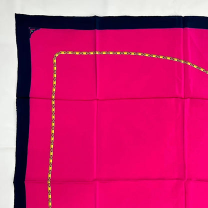 Cartier Scarf Silk Must de Cartier Chain Pattern Pink — view 3