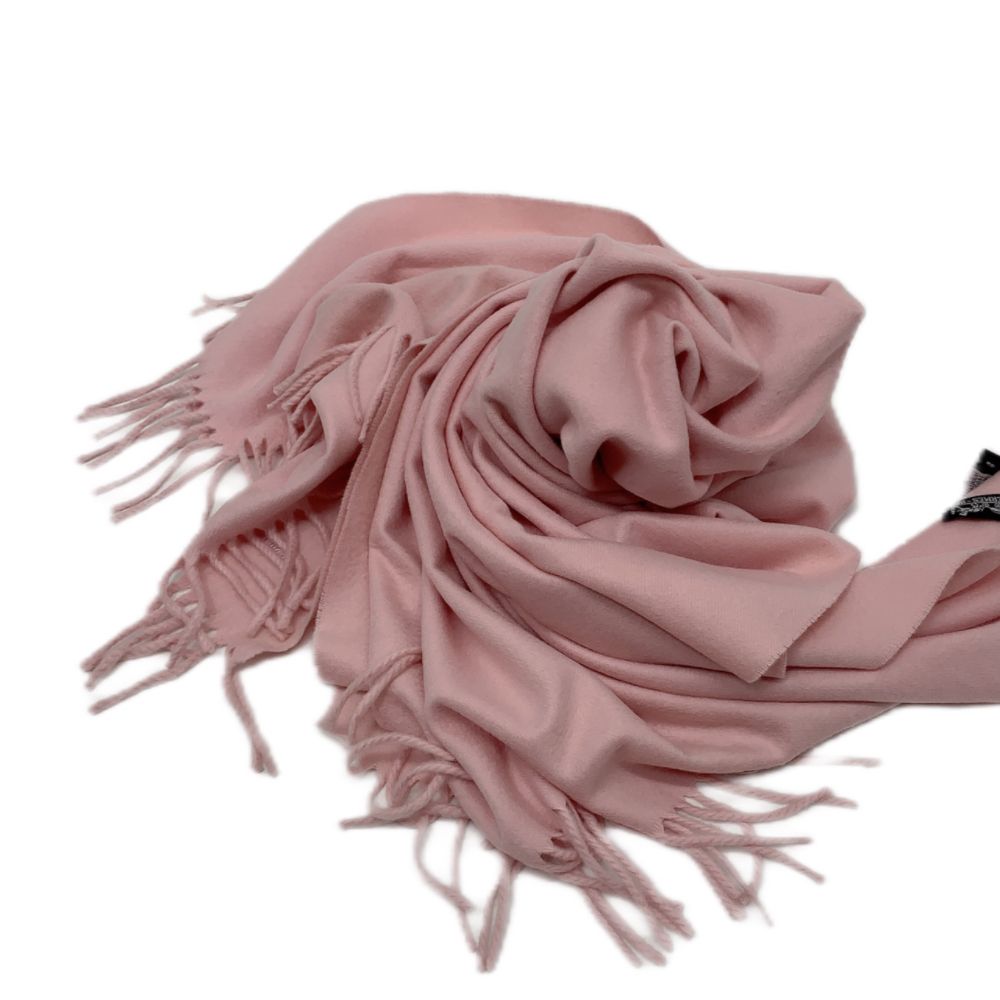 Hermes Shawl Scarf Large Luxury Cashmere Fringe Pink — view 5