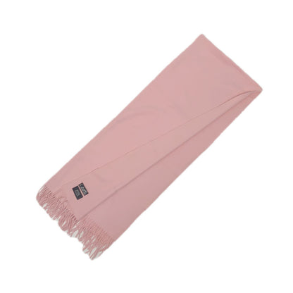 Hermes Shawl Scarf Large Luxury Cashmere Fringe Pink — view 3