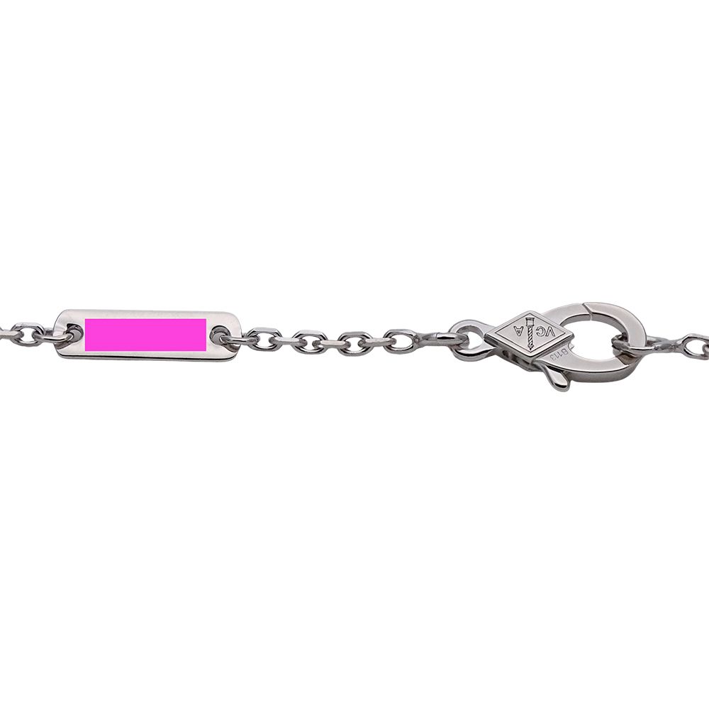 Van Cleef & Arpels Necklace Diamond Lotus Mini White Gold Polished — view 6