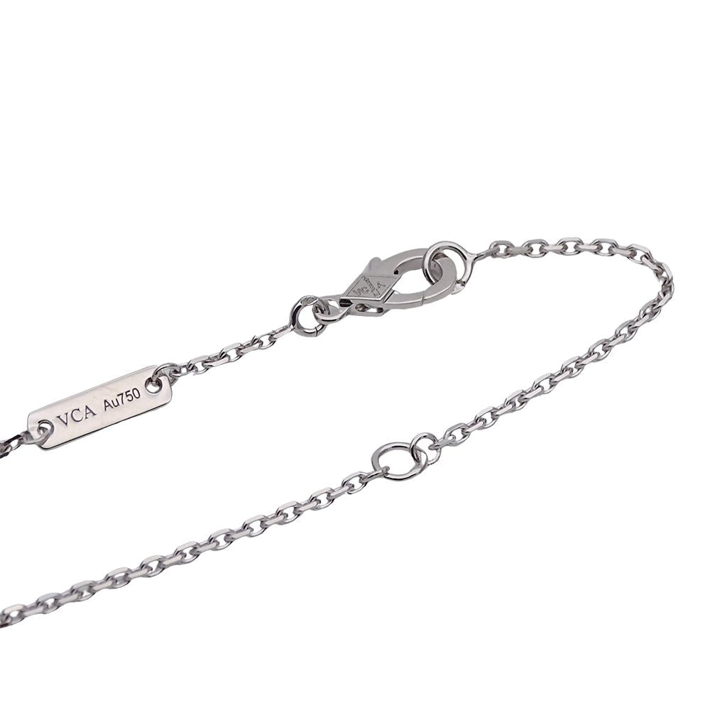 Van Cleef & Arpels Necklace Diamond Lotus Mini White Gold Polished — view 5