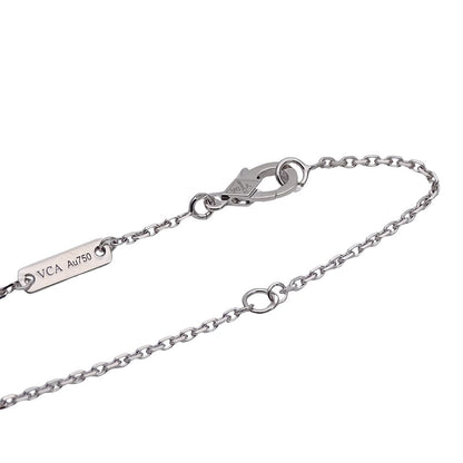 Van Cleef & Arpels Necklace Diamond Lotus Mini White Gold Polished — view 5