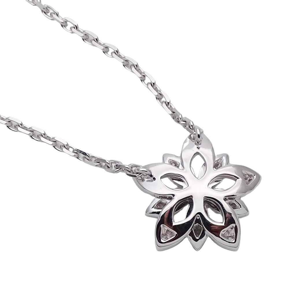 Van Cleef & Arpels Necklace Diamond Lotus Mini White Gold Polished — view 4