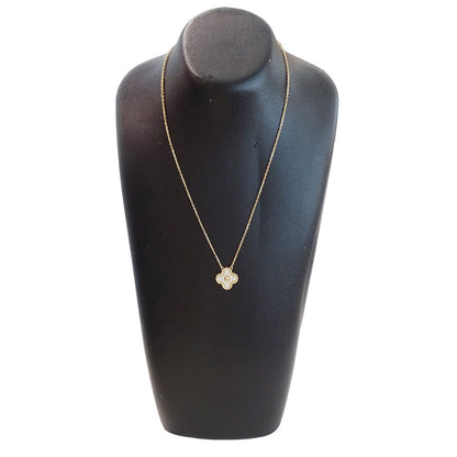 Van Cleef & Arpels Necklace Vintage Alhambra Diamond Yellow Gold Polished — view 8