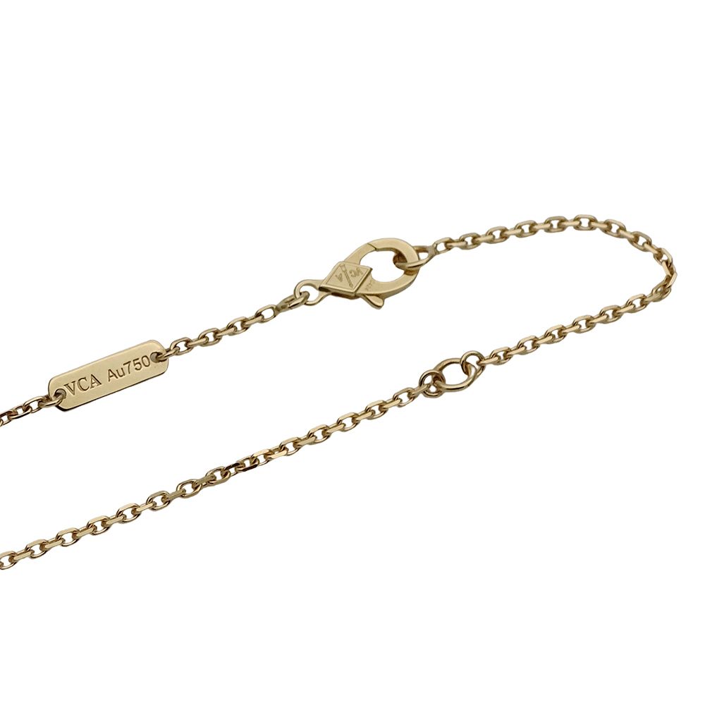 Van Cleef & Arpels Necklace Vintage Alhambra Diamond Yellow Gold Polished — view 5