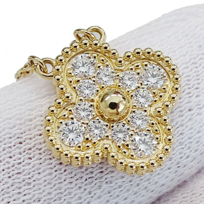 Van Cleef & Arpels Necklace Vintage Alhambra Diamond Yellow Gold Polished — view 9