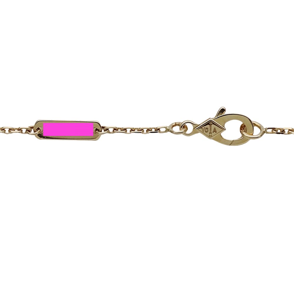 Van Cleef & Arpels Necklace Vintage Alhambra Diamond Yellow Gold Polished — view 6