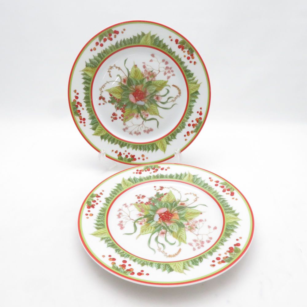 Hermes Garden of Pythagore le Jardin de 2 Medium Plates Plate Dessert
