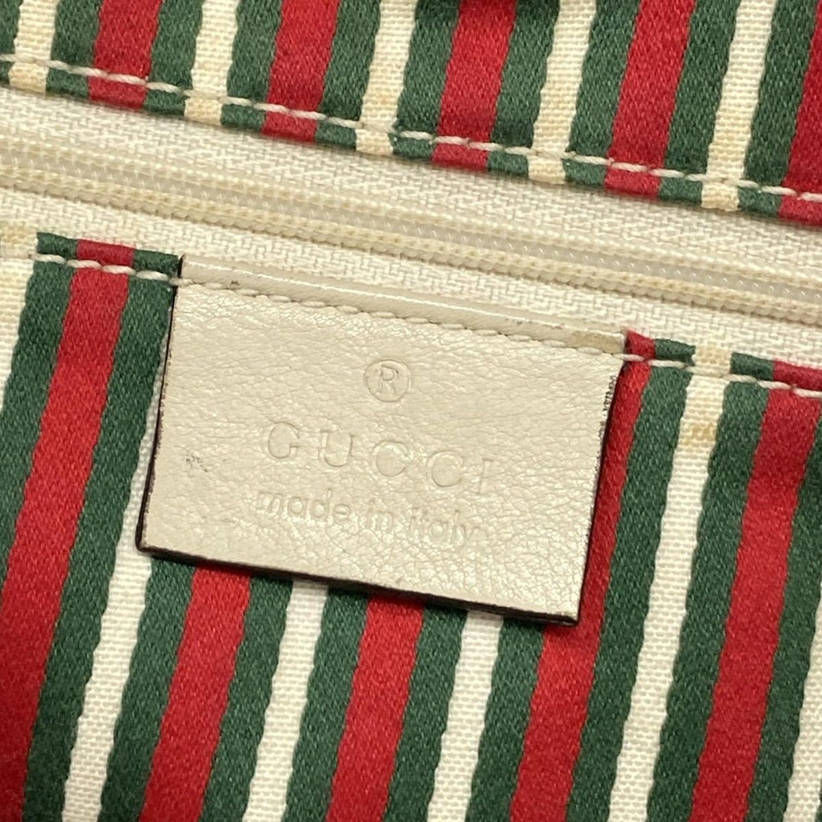 Gucci Tote New Britt GG Pattern Beige Ivory Brown Leather — view 8