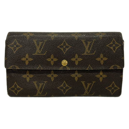 Louis Vuitton Wallet Monogram Pochette Porte-Monnaie Cles Leather